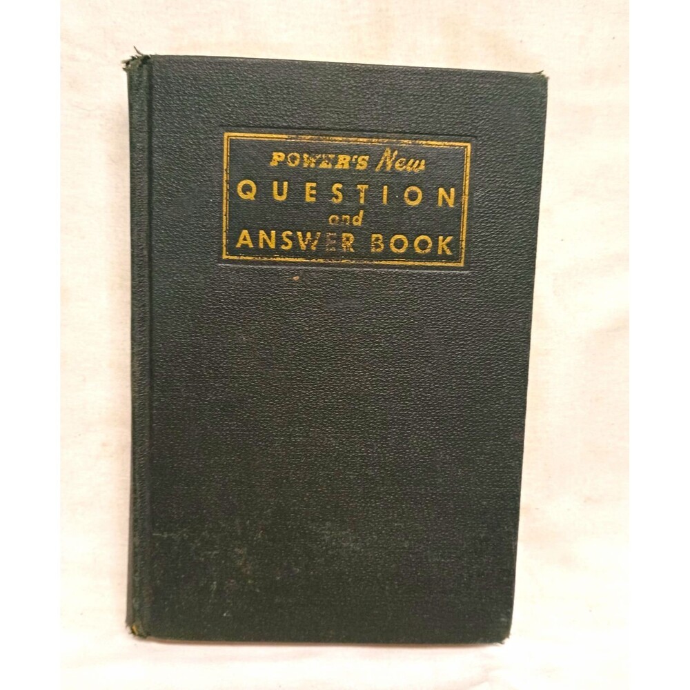 Power's New Question & Answer Book E.J. Tangerman Vintage Engineering Hardcover